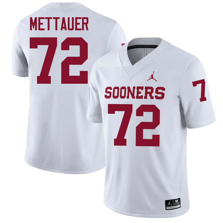 McKade Mettauer Oklahoma Sooners Jersey,Oklahoma Sooners Football Uniforms,Jersey-White